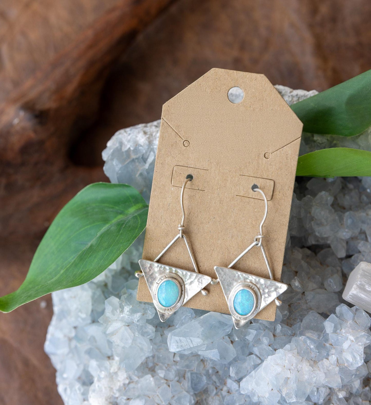 Calling Down the Light: Australian Opal Earrings