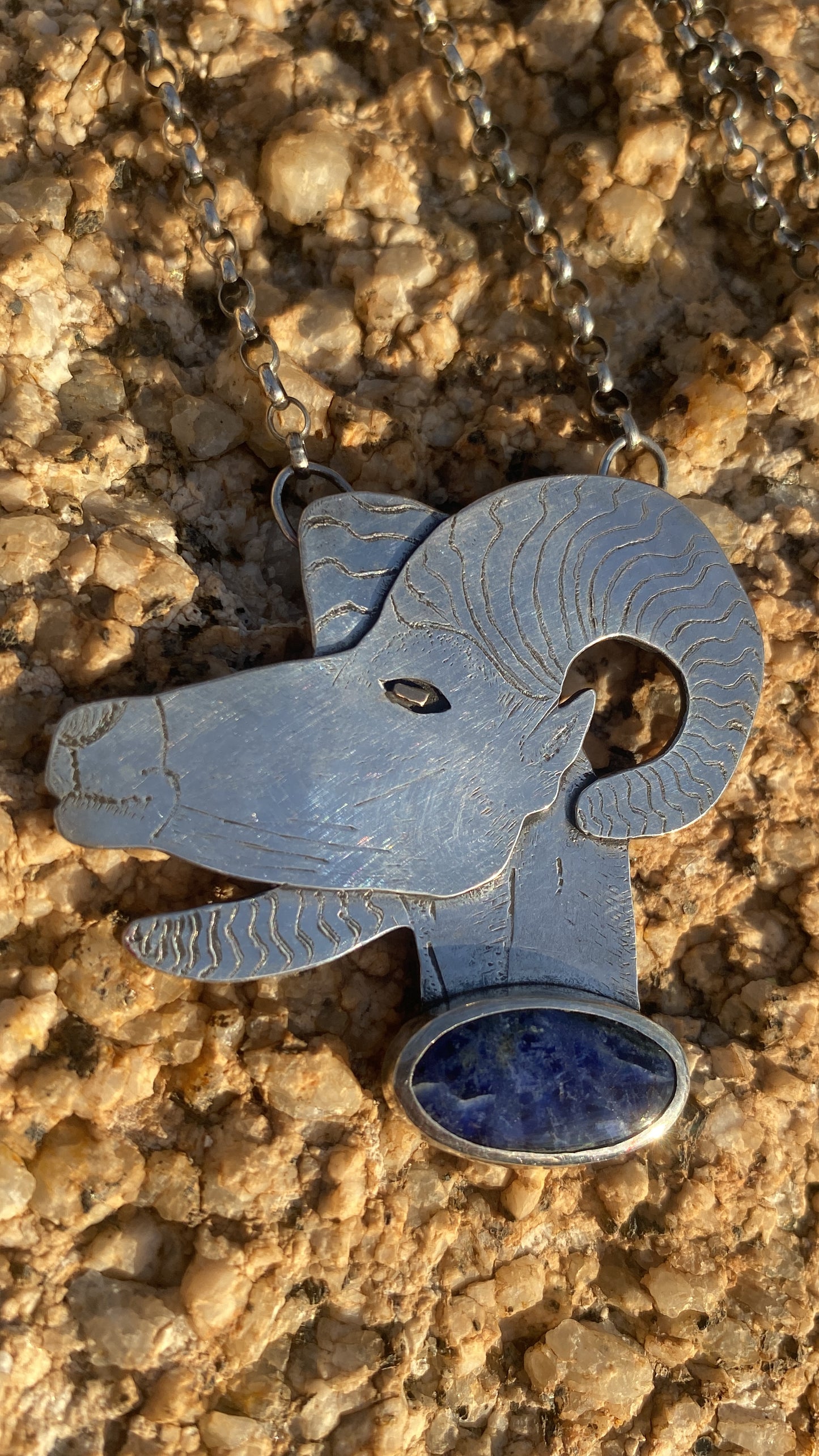 Ram Insight: A Sterling Silver Necklace