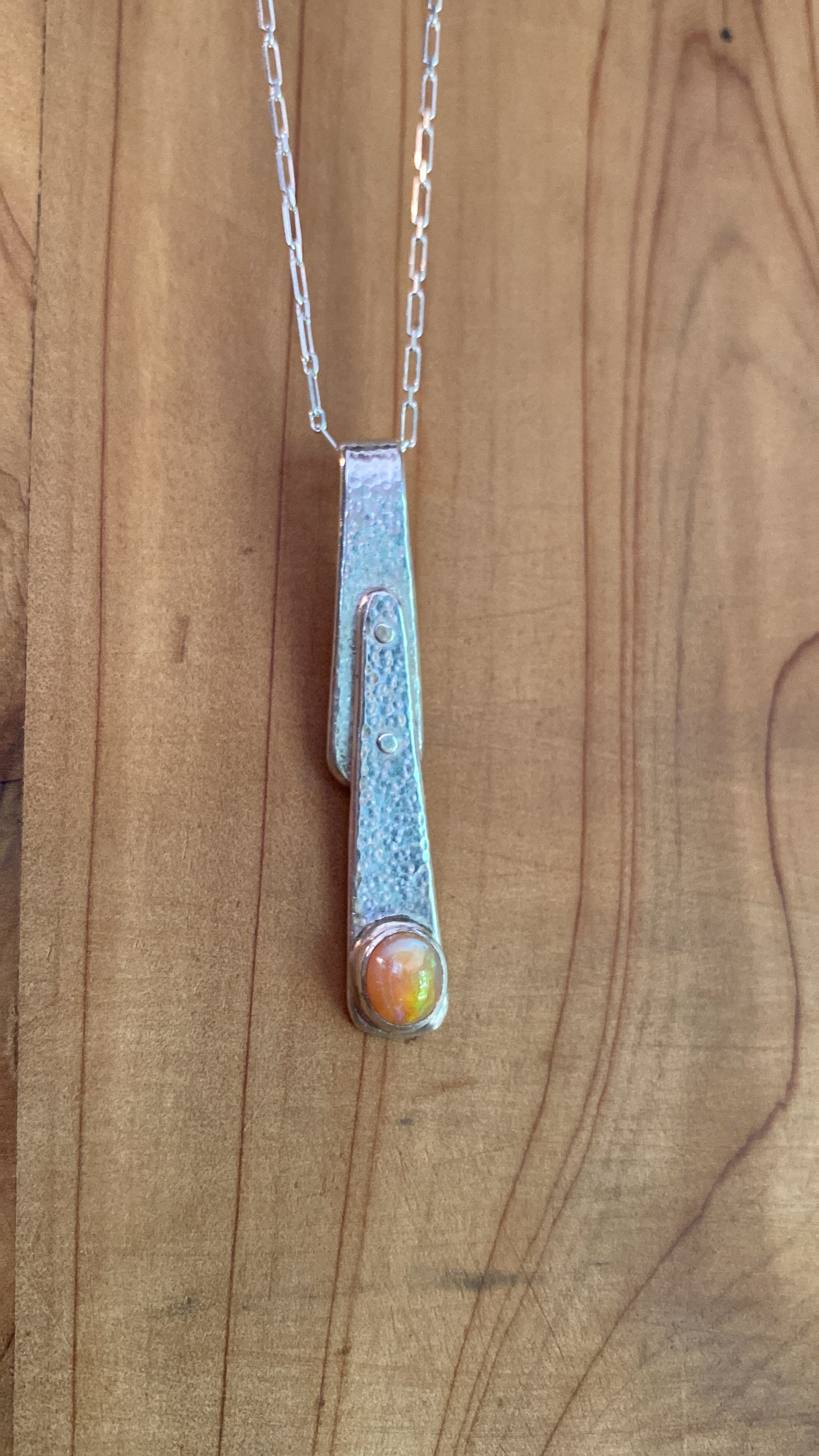Mexican Fire Opal Necklace