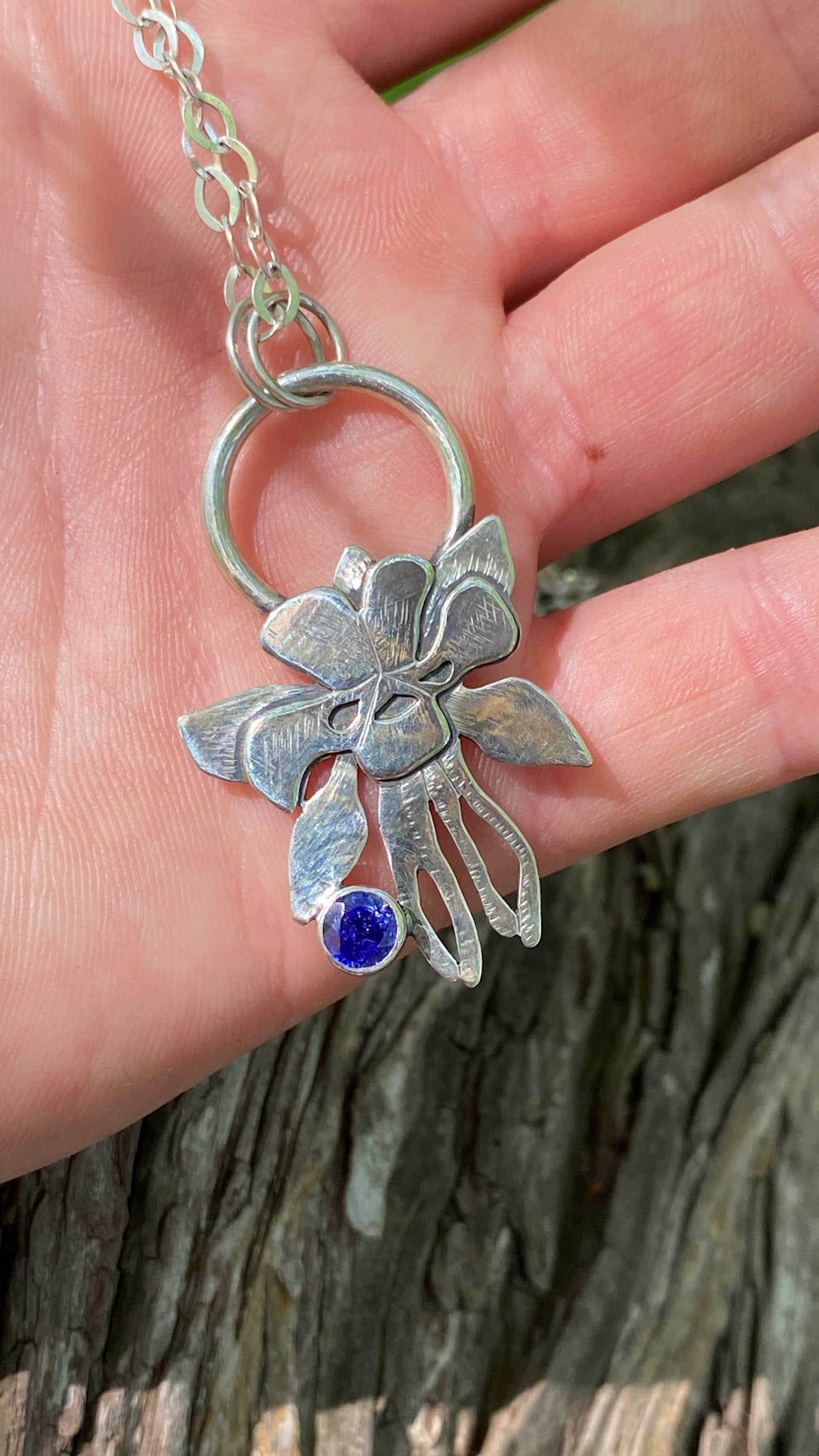 Tanzanite and Columbine