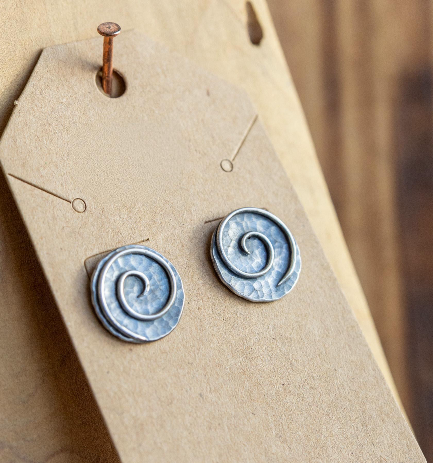 Spiral of Life: Stud Earrings