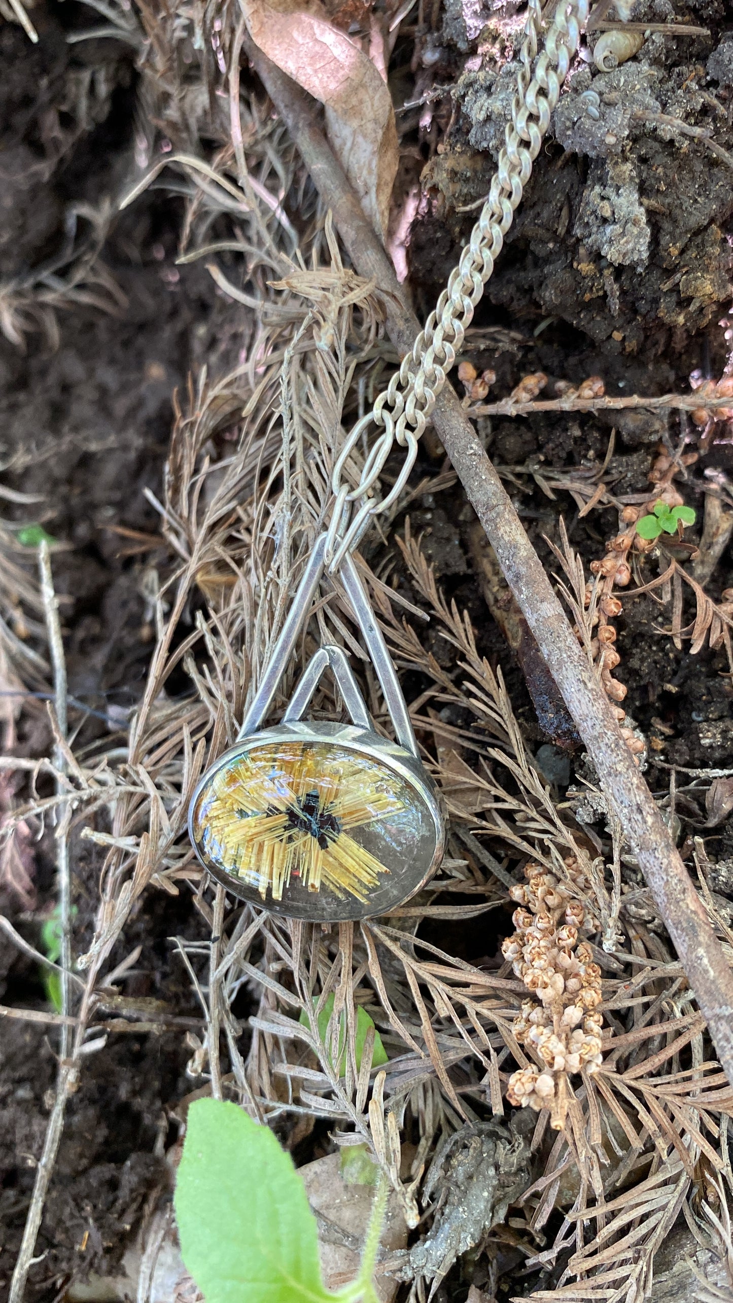 AAA+ Rutilated Quartz Necklace